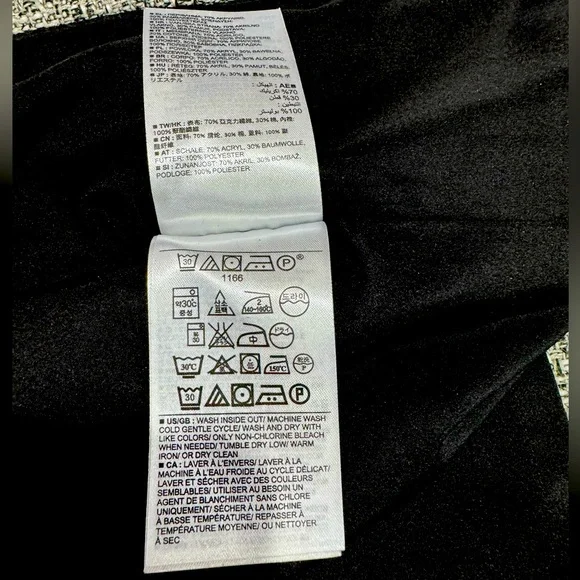 Banana Republic Grey Tweed Diagonal Zip Mini Skirt Size 0 - Picture 10 of 10